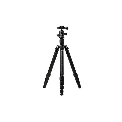  Adorama MeFOTO RoadTrip Classic Leather Aluminum Tripod with Q1 Ball Head, Black A1350Q1KL