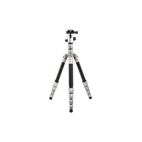  Adorama MeFOTO BackPacker S Aluminum Travel Tripod/Monopod, Titanium BPSATTN