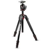 Adorama Manfrotto 190go! M-Series 4-Section Twist Lock Aluminum Tripod, XPRO Ball Head MK190GOA4-BHXUS