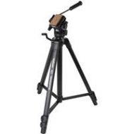 Adorama Velbon 638/F Aluminum Tripod with PAN TILT Head - Black VIDEOMATE 638/F