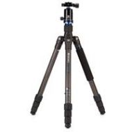 Adorama Benro Travel Angel 9X Carbon Fiber Series 2 Tripod Kit with V1 Head, 4 Section FTA28CV1