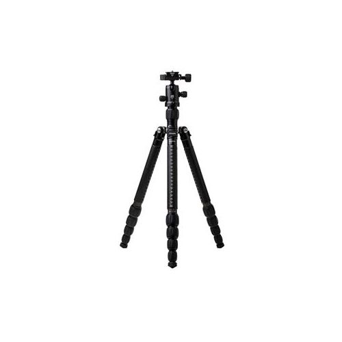  Adorama MeFOTO RoadTrip Classic Leather Carbon Fiber Tripod with Q1 Ball Head, Black C1350Q1KL