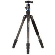 Adorama Benro Travel Angel 9x Carbon Fiber Series 1 Tripod Kit with V0 Head, 4 Section FTA18CV0