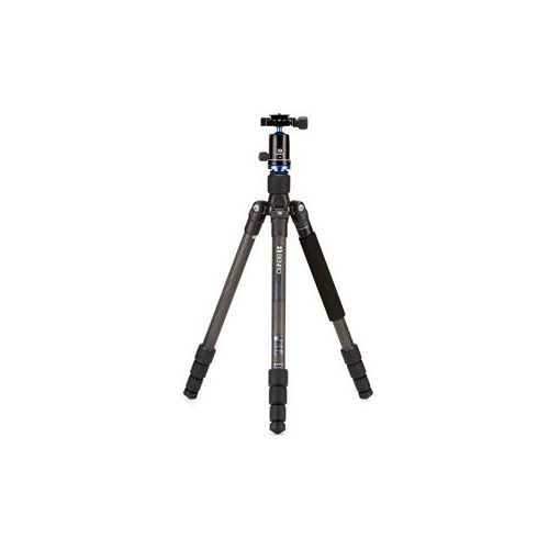  Adorama Benro Travel Angel 9x Carbon Fiber Series 1 Tripod Kit with V0 Head, 4 Section FTA18CV0