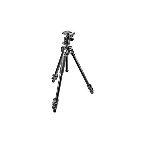  Adorama Manfrotto MK290LTA3-BHUS 290 Light Aluminum Tripod Kit with Ball Head MK290LTA3-BHUS