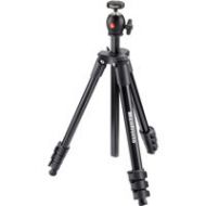 Adorama Manfrotto 4-section Aluminum Tripod with BallHead -Black MKCOMPACTLT-BK