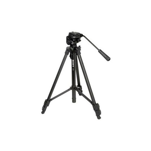  Adorama Sony VCT-R640 3-section Aluminum Tripod with 2-Way Pan Head - Black VCTR640