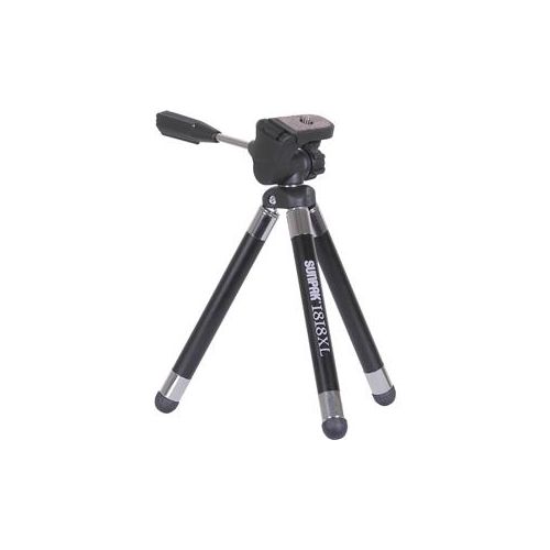  Adorama Sunpak 1818XL 3-section Aluminum Mini Tabletop Tripod with 2-Way Pan Head 6201818XLCC