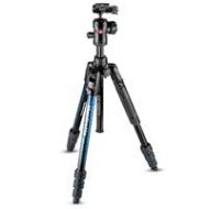 Adorama Manfrotto Befree Advanced Twist Aluminum Travel Tripod with Ball Head, Blue MKBFRTA4BL-BHUS