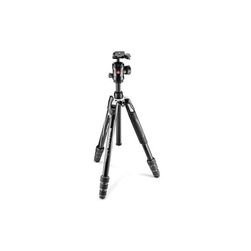  Adorama Manfrotto Befree GT Aluminum Travel Tripod with 496 Ball Head, Twist Lock, Black MKBFRTA4GT-BHUS