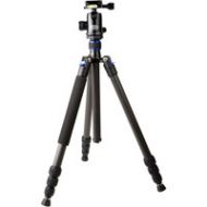 Adorama Tiffen TR654C-36 Traverse 4-Section Carbon Fiber Grounder Tripod with Ball Head TR654C-36