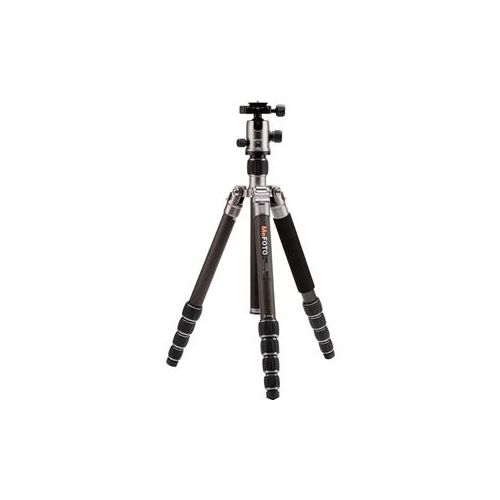  Adorama MeFOTO GlobeTrotter Carbon Fiber Tripod Kit with QR BallHead, Titanium C2350Q2T