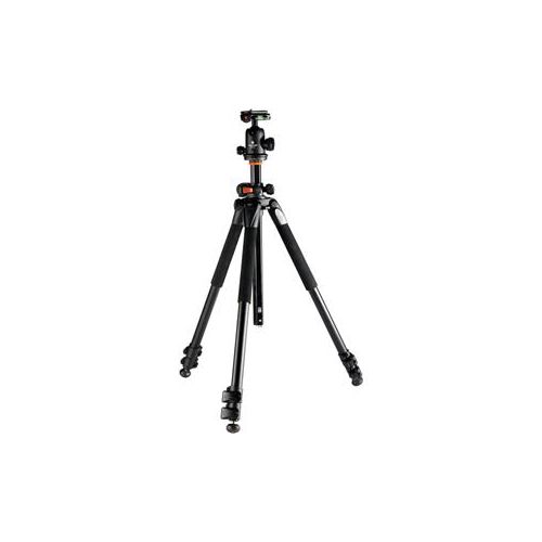  Adorama Vanguard 263AB-100 3-section Aluminum Tripod with SBH-100 QR Ballhead - Black ALTA PRO 263AB 100