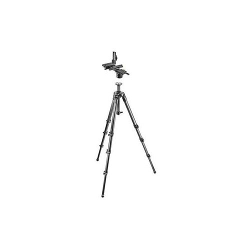  Adorama Manfrotto 057 4-Section Tripod w/Rapid Column W/Virtual Reality & Pan Pro Head MT057C4 H