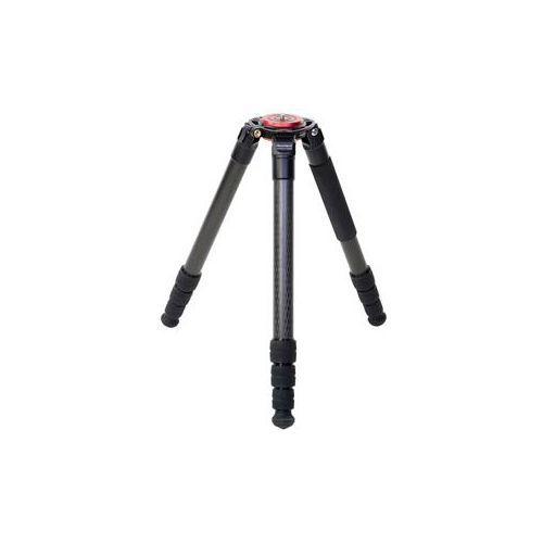  Adorama UniqBall IQuick3Pod 40.4 4-Section Carbon Fiber Professional Tripod, Black/Red IQ3P40.4