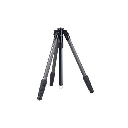  Adorama Slik PRO CF-734 Carbon Fiber Tripod, 4 Leg Section, Max Work Height 64.9, Black 615-925