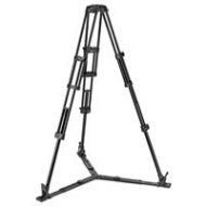 Adorama Manfrotto Aluminum Twin Leg Video Tripod with Ground Spreader, 55 lb Capacity MVTTWINGAUS