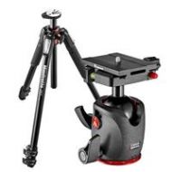 Adorama Manfrotto MT055XPRO3 Aluminum 3 Section Tripod w/ MHXPRO-BHQ6 XPRO Ball Head BGMT055X3BH6