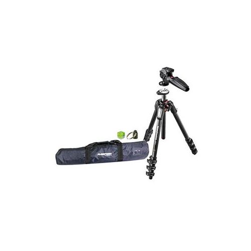  Adorama Manfrotto MT055CXPRO4 Carbon Fiber 4 Sect Tripod W/327RC2 Head And Accessories MT055CXPRO4 D