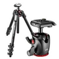 Adorama Manfrotto MT055CXPRO4 Carbon Fiber 4 Sections Tripod with MHXPRO-BHQ2 Ball Head BGMT055C4BH2
