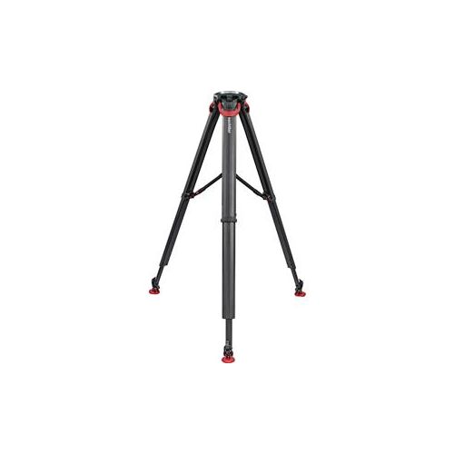  Adorama Sachtler flowtech 100 MS Tripod with Mid-Level Spreader and Rubber Feet 5585