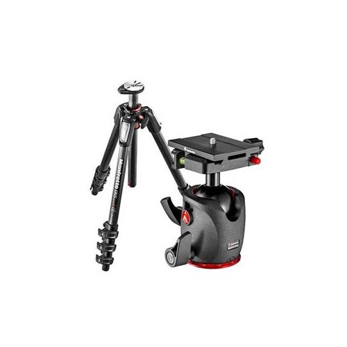  Adorama Manfrotto MT055CXPRO4 Carbon Fiber 4 Sections Tripod w/MHXPRO-BHQ6 PRO Ball Head BGMT055C4BH6