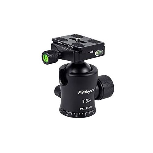  Adorama FotoPro Slim Waist Series T5S Aluminum-Magnesium Ball Head T5S BLACK