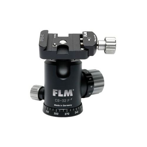  Adorama FLM CB-32 F Professional 32mm Ballhead with SRB-40 40mm Clamp Style QR Base 12 32 940