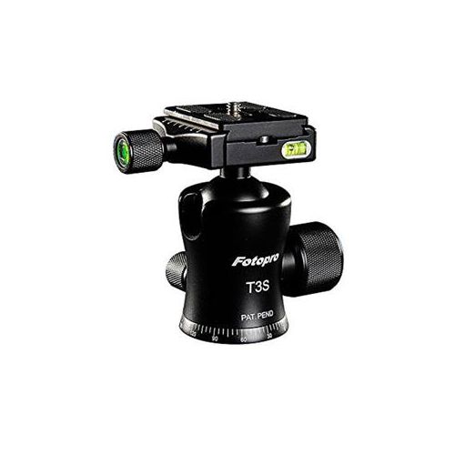  Adorama FotoPro Slim Waist Series T3S Aluminum-Magnesium Ball Head T3S BLACK