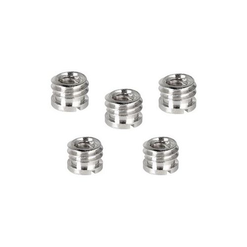  Adorama CAMVATE 1/4-20 Female to 3/8-16 Male Micro Screw Adapter, 5 Pieces C2190