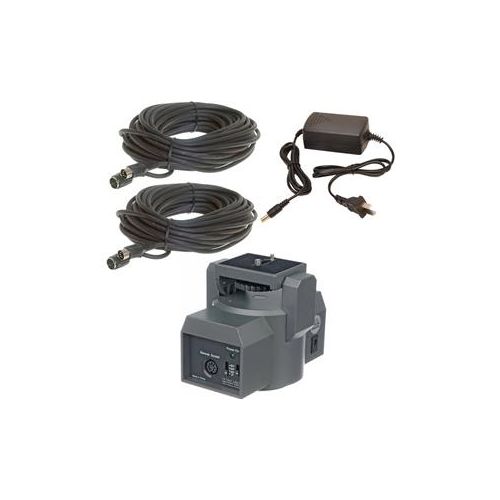  Adorama Bescor MP2XL Motorized Pan & Tilt Head Kit, Power Supply, 100 Remote Extension MP2XL