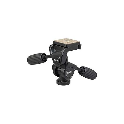  Adorama Slik SH-806E Heavy-Duty 3-Way Pan Tripod Head, 12lbs 618-806