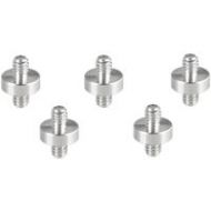 Adorama CAMVATE 1/4-20 Male to 1/4-20 Male Thread Double-Ended Screw Adapter, 5 Pieces C2188