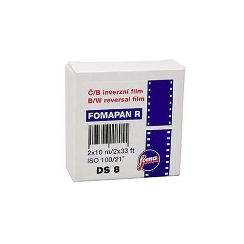  Adorama Foma Film Fomapan R100 Double Super 8mm Black & White Reversal Film, 10m Roll 411802