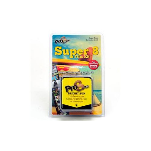  Adorama Pro8mm Super 8 Film Kit - Bright Sun (50D ASA) S8 FILM KIT-BRIGHT SUN