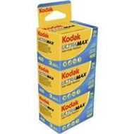 Adorama KODAK Kodacolor Ultra Max 400 GC Color Negative Film, 35mm Size, 36 Exp, 3-Pack 1024389