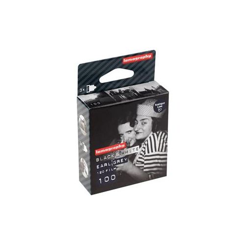  Adorama Lomography Earl Gray 100 Black and White Negative Film, 120 Roll, 3 Pack F1121BW3