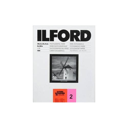  Adorama Ilford Ilfospeed RC Grade 2 B/W Paper, Gloss 8x10in-100 1605725