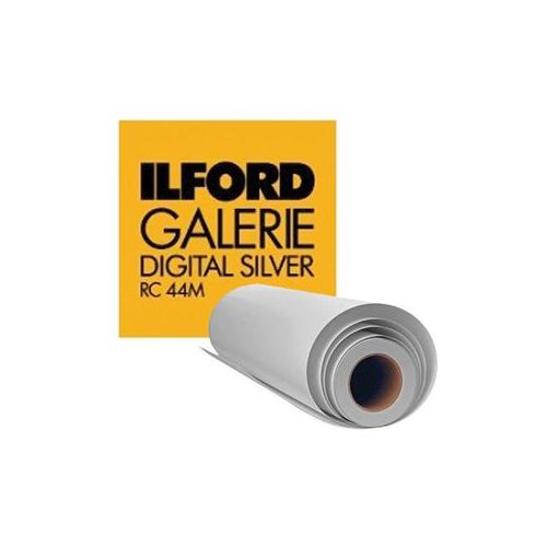  Adorama Ilford Galerie Digital Silver RC44M Photo Paper, 4x500 Roll, Bright White 1170816