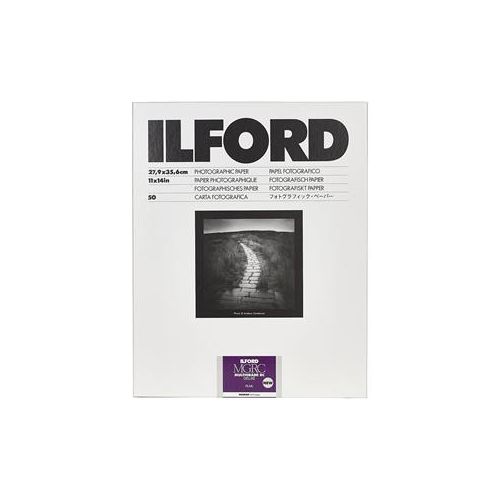  Adorama Ilford Multigrade V RC Deluxe Pearl Black & White Photo Paper, 11x14, 50 Sheets 1180332