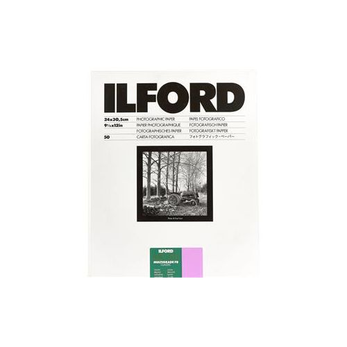  Adorama Ilford Multigrade FB Classic VC 255g/m2 DW Enlarging Paper 9.5x12 50 - Glossy 1172016