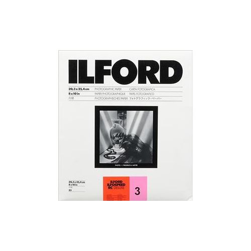  Adorama Ilford Ilfospeed RC Grade 3 B/W Paper, Gloss 8x10in-25 1168071