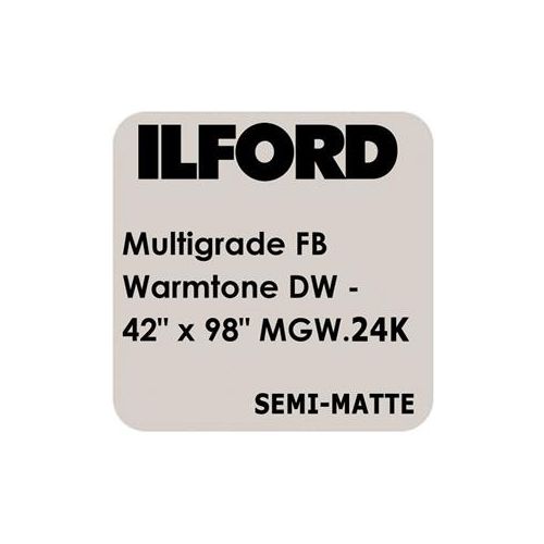  Adorama Ilford Multigrade FB Warmtone VC Enlarging Paper, Semi Matte, 42 x 98 Roll 1154845