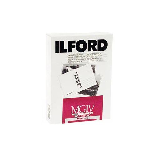  Adorama Ilford IV Resin B/W Enlarging Paper 8x10in, 25, Glossy 1171235