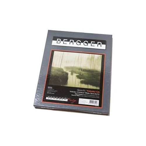  Adorama Bergger Prestige Variable CM Semi-Matte Warm Tone Baryta Paper, 8x10, 25 Sheets 1110511