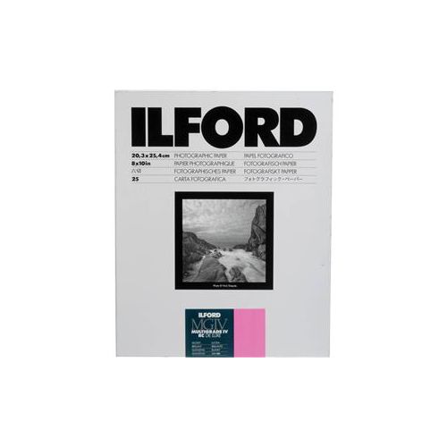  Adorama Ilford IV RC Deluxe Resin B/W Paper 8x10in, 25, Glossy 1168190