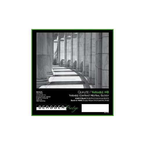  Adorama Bergger Prestige Variable NB Glossy Neutral Tone Baryta Paper, 8x10, 25 Sheets 1111511