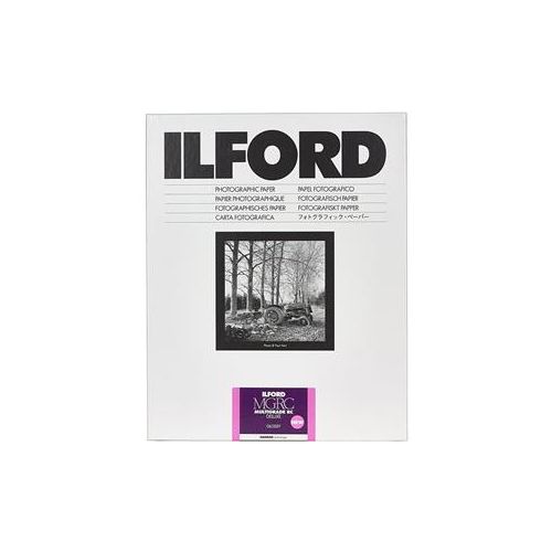  Adorama Ilford Multigrade V RC Deluxe Glossy Black/White Photo Paper, 5x7, 25 Sheets 1179475