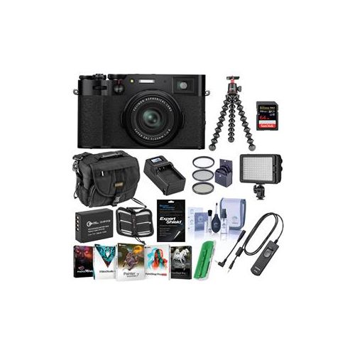  Adorama Fujifilm X100V Digital Camera, Black - With Premium Accessory Bundle 16643000 B