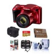 Adorama Canon PowerShot SX420 Digital Camera and Premium Kit, Red 1069C001 B